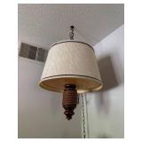 Vintage Hanging Pendant Lamp with Woven Detail