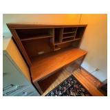 Wooden Desk with Hutch and Drawers