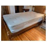 Vintage Twin Size Wooden Bed Frame