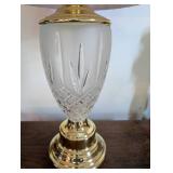 Elegant Frosted Glass and Brass Table Lamp