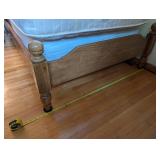 Twin Size Wooden Bed Frame with Mattress