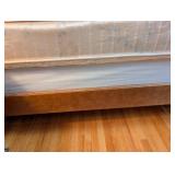 Twin Size Wooden Bed Frame with Mattress