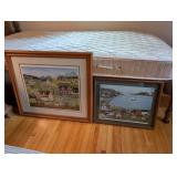 Set of 2 Framed Art Prints by Mary Singleton & Mary H. Baum