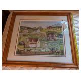 Set of 2 Framed Art Prints by Mary Singleton & Mary H. Baum