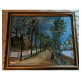 Set of 2 Framed Impressionist Paintings