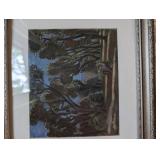 Set of 2 Framed Impressionist Paintings