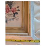 Collection of 3 Framed Floral Art Prints with Various Designs