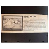 Framed Grant Wood Art Print "Fall Plowing"