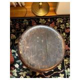 Vintage Wooden Stool with Round Seat