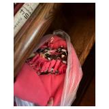 Handmade Fleece Tie Blanket with Vibrant Pink and Multi-color Design