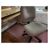 Used Office Swivel Chair with Gray Upholstery