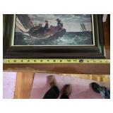 Framed Winslow Homer Print - Breezing Up (A Fair Wind)