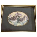 Set of 3 Vintage Miniature Game Bird Prints