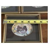 Set of 3 Vintage Miniature Game Bird Prints