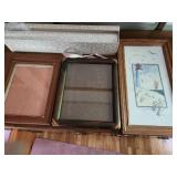 Assorted Picture Frames and Lighthouse Artwork Set