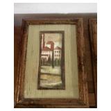 Pair of Framed Vintage Landscape Paintings