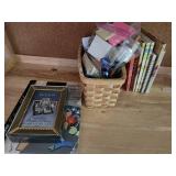 Assorted Office Supplies, Photo Album, and Notebooks Collection