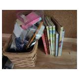 Assorted Office Supplies, Photo Album, and Notebooks Collection