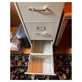 4-Drawer Metal Filing Cabinet with Label Holders
