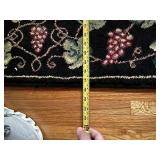 Floral Pattern Area Rug with Grapevine Design