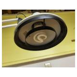 Hardware Cabinets w/ Hardware, Wooden Ladder and Box of Painting Accessories Including Lamp