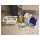 Assorted Cleaning Supplies and Buckets Set