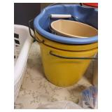 Assorted Cleaning Supplies and Buckets Set