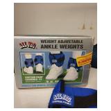 All Pro 10 lb Adjustable Ankle Weights with GoldenEarth Yoga Mat