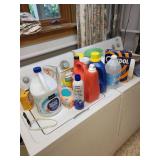 Collection of Laundry Supplies and Cleaning Products