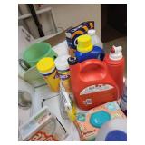 Collection of Laundry Supplies and Cleaning Products