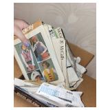 Collection of Vintage Sewing Patterns for Various Clothing Items