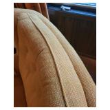 Vintage Upholstered Armchair with Skirt Detailing