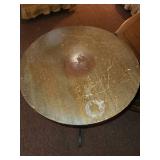 Set of 2 Vintage Wooden Side Tables with Storage