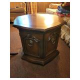 Set of 2 Vintage Wooden Side Tables with Storage