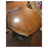 Set of 2 Vintage Wooden Side Tables with Storage
