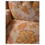 Vintage Floral Pattern Sofa with Rolled Arms