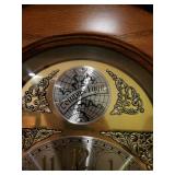 Vintage Tempus Fugit Grandfather Clock with Oak Finish