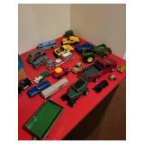 Collection of Assorted Die-Cast Toy Cars and Trucks