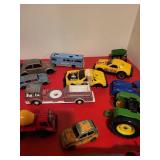 Collection of Assorted Die-Cast Toy Cars and Trucks