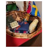 Vintage Collectibles Set with Nesting Dolls and Decorative Items