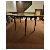 Vintage Extendable Wooden Dining Table with Two Leaf Inserts