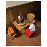 Collection of Vintage Wooden Furniture and Decorative Items