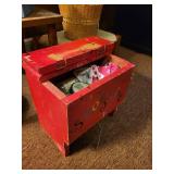 Collection of Vintage Wooden Furniture and Decorative Items