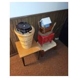 Collection of Vintage Wooden Furniture and Decorative Items