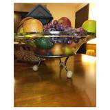 Collection of Kitchenware: Glass Bottles, Baskets, and Decorative Vases