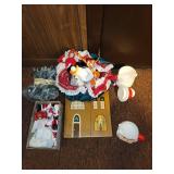 Holiday Decor Collection Featuring Santa Figurines and Accessories
