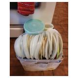 Collection of Vintage Tupperware Containers and Lids