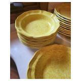 Set of Mikasa Country Charm Yellow Dinnerware