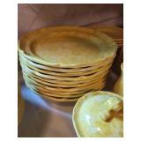 Set of Mikasa Country Charm Yellow Dinnerware