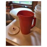 Collection of Tupperware Containers and Pitcher Set